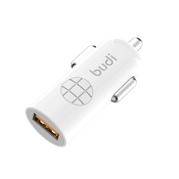 Budi - USB car charger, 18W, QC3.0 (White)