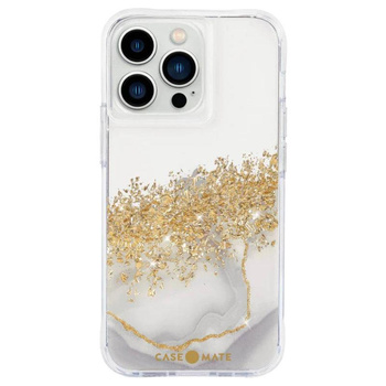 Case-Mate Karat - iPhone 13 Pro tok arannyal díszített (Márvány)