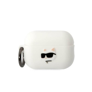 Karl Lagerfeld Silicone NFT Choupette Head 3D - Étui AirPods Pro 2 (blanc)