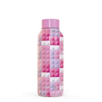 Quokka Solid Kids - Stainless Steel Thermal Bottle 510 ml (Pink Bricks)