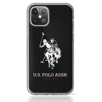 US Polo Assn Big Double Horse Logo - pouzdro pro iPhone 12 / iPhone 12 Pro (černé)