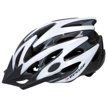 Dunlop - MTB Fahrradhelm r. S (Weiß und Schwarz)