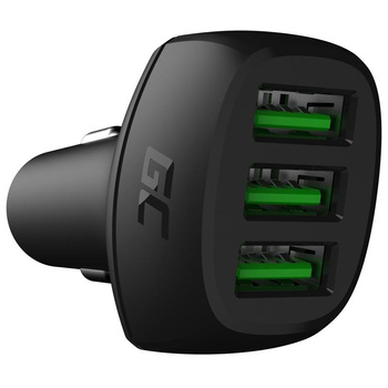 Green Cell - Ładowarka Samochodowa PowerRide 54W 3xUSB 18W Ultra Charge