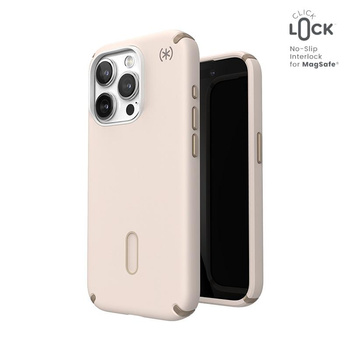 Speck Presidio2 Pro ClickLock & MagSafe - iPhone 15 Pro tok (Bleached Bone / Heirloom Gold / Hazel Brown)