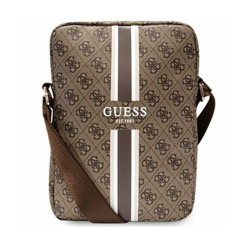 Guess 4G Stripes Tablet Bag - 10" Tablet Bag (Brown)