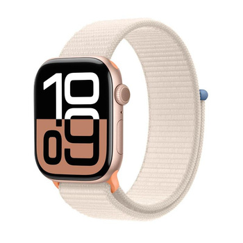 Crong Nylon - Sport szíj Apple Watch 38/40/41/42 mm-es órához (Starlight)