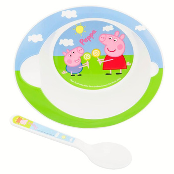 Peppa Pig - Mikrowellenfähige Schale mit Löffel Peppa Pig