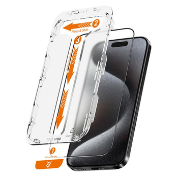 Crong EasyShield 2-Pack - Verre trempé pour iPhone 16 Pro Max (2 pièces)