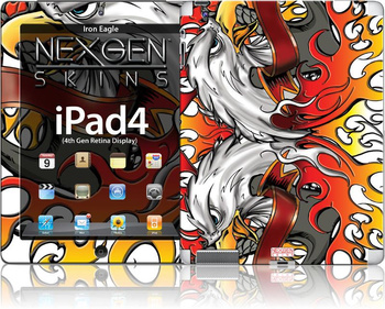 Nexgen Skins - sada skinů pro iPad 2/3/4 s 3D efektem (Iron Eagle 3D)