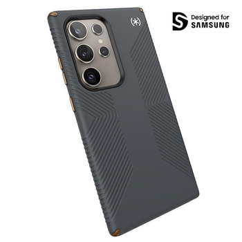 Speck Presidio2 Grip - pouzdro pro Samsung Galaxy S24 Ultra (Charcoal Grey / Cool Bronze)