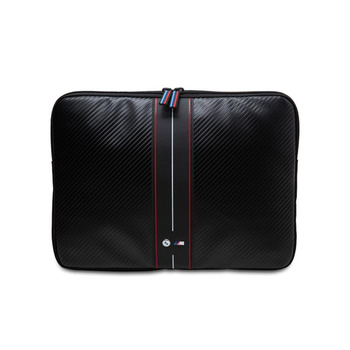 BMW Carbon Red Stripes Sleeve - Housse pour ordinateur portable 13" / 14" (noir)