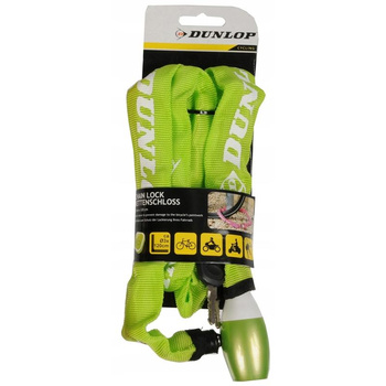 Dunlop - Bicycle lock chain 120cm (Green)