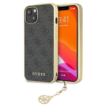 Guess 4G Charms Collection - Coque pour iPhone 13 (gris)