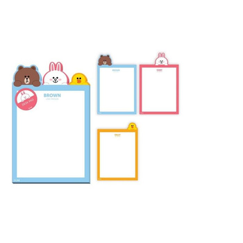 LINE FRIENDS - Planer / Schreibtisch-Notizbuch 3 x A5