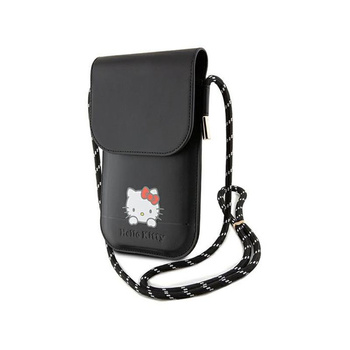 Hello Kitty Leder Daydreaming Cord - Telefontasche (Schwarz)