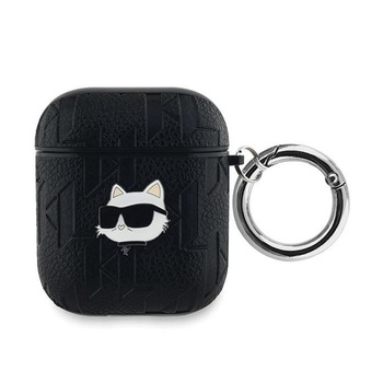 Karl Lagerfeld Monogram Choupette Head - AirPods 1/2 gen Gehäuse (schwarz)