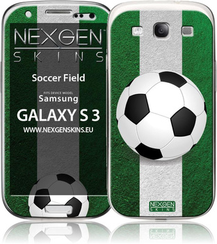 Nexgen Skins - Sada skinů na pouzdro Samsung GALAXY S III s 3D efektem (Fotbalové hřiště 3D)