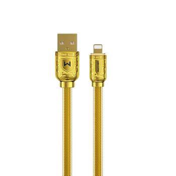 WEKOME WDC-161 Sakin Series - USB-A to Lightning Fast Charging 6A Connection Cable 1 m (Gold)