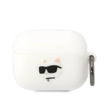 Karl Lagerfeld Silicone NFT Choupette Head 3D - AirPods Pro Case (white)