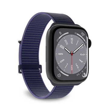 PURO Nylon Sport - szíj Apple Watch 42/44/45/49 mm-es órához (sötétkék)