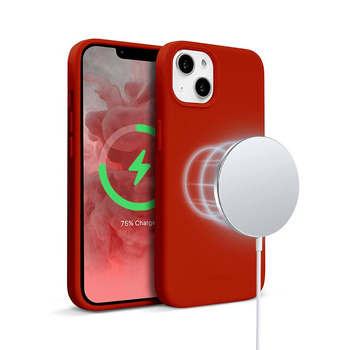 Crong Color Cover Magnetisch - iPhone 13 mini MagSafe Hülle (rot)