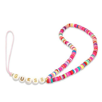 Guess Phone Strap Beads Heishi - Phone Pendant 25 cm (Multicolor Pink)