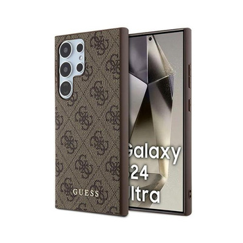 Guess 4G Metal Gold Logo - Samsung Galaxy S24 Ultra Case (brown)