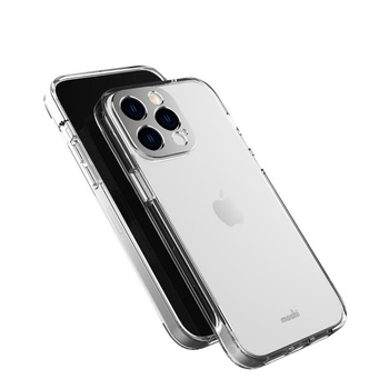 Moshi iGlaze - Pouzdro pro iPhone 14 Pro Max (stříbrná Luna)