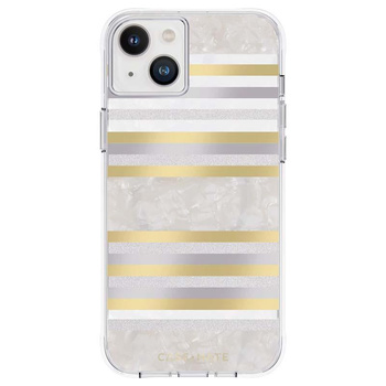 Case-Mate Pearl Stripes MagSafe - iPhone 14 Plus case decorated with mother-of-pearl (Pearl Stripes)