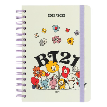 BT21 - Školní kalendář / plánovač 2021/2022 (bílý)