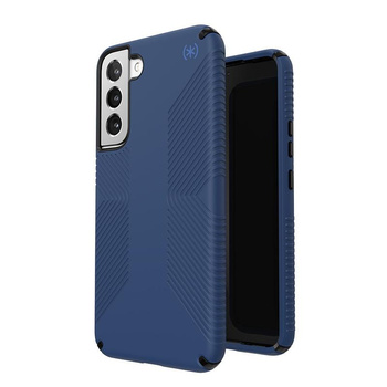 Speck Presidio2 Grip - Samsung Galaxy S22+ Case with MICROBAN Coating (Coastal Blue/Black)