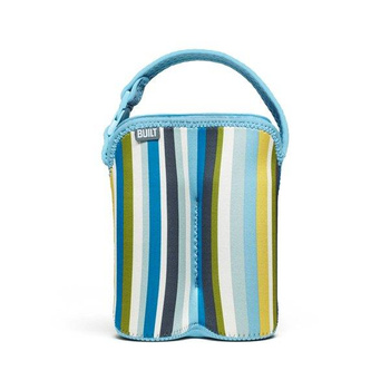 BUILT Bottle Buddy - Thermo-pack pour deux biberons (Baby Blue Stripe)