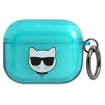 Karl Lagerfeld Choupette Head - Airpods Pro Case (fluo blue)