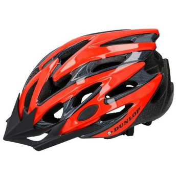 Dunlop - Kask rowerowy MTB r. S (Czerwono-czarny)