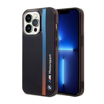 BMW Tricolor Stripe - Coque pour iPhone 14 Pro (Noir)