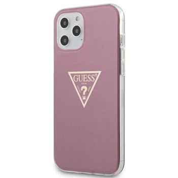 Guess Metallic Triange - iPhone 12 Pro Max Tasche (rosa)