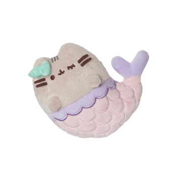 Pusheen - Plüss kis hableány kabalafigura kagylóval 12 cm