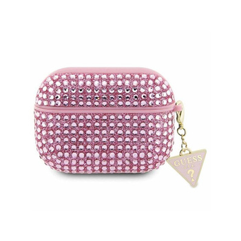 Guess Strass-Dreieck Charm - AirPods Pro Gehäuse (rosa)