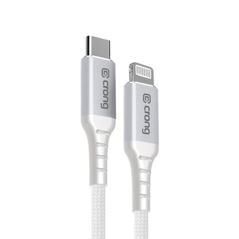 Crong Armor Link - Kabel USB-C Lightning Fast Charging MFi 150cm (biały)