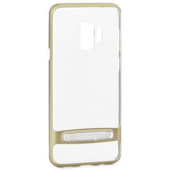 Mercury Dream Bumper - Samsung Galaxy S9 Hülle mit Metallständer (gold)