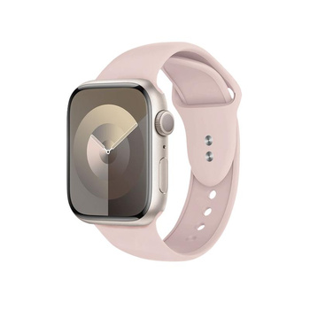 Crong Liquid - Řemínek pro Apple Watch 38/40/41/42 mm (pískově růžový)