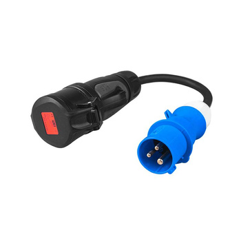 Zöld cella - hálózati adapter Kék CEE 16A 230V 3P a piros CEE 16A 400V 5P-re