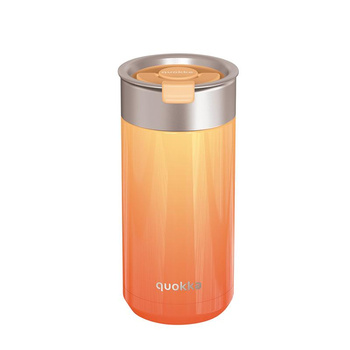 Quokka Boost Coffee Tumbler - Kubek termiczny ze stali nierdzewnej z zaparzaczem 400 ml (Apricot Orange)