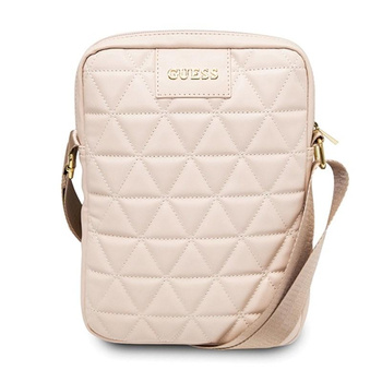 Guess Quilted Tablet Bag - Torba na notebooka / tablet 10" (różowy)