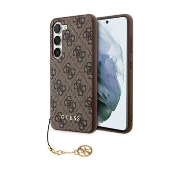 Kolekce Guess 4G Charms - pouzdro pro Samsung Galaxy S24 (hnědé)