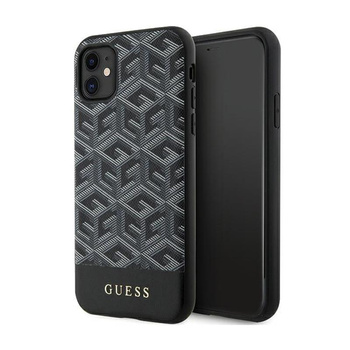 Guess GCube Stripes MagSafe - iPhone 11 Tasche (Schwarz)