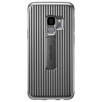 Samsung Protective Standing Cover - Samsung Galaxy S9 Case with Stand (silver)