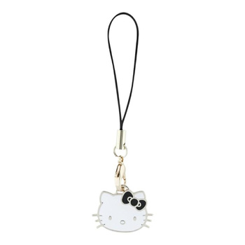 Hello Kitty Phone Strap Charm Kitty Head - Telefon medál (fekete)