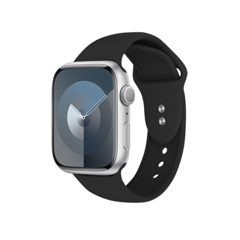 Crong Liquid - Řemínek pro Apple Watch 38/40/41/42 mm (černý)