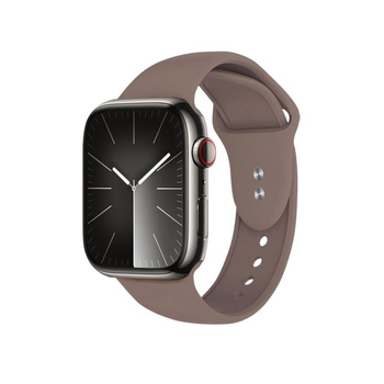 Crong Liquid - Řemínek pro Apple Watch 44/45/46/49 mm (hnědý)